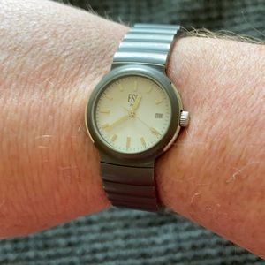 ESQ grey stainless steel watch